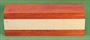 Rattle #1006 - Baby Rattle Blank - Padauk & Yellowheart  $8.49